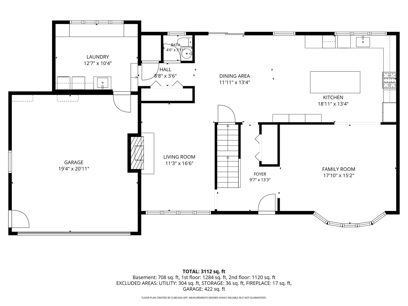 First floor plan diagram
