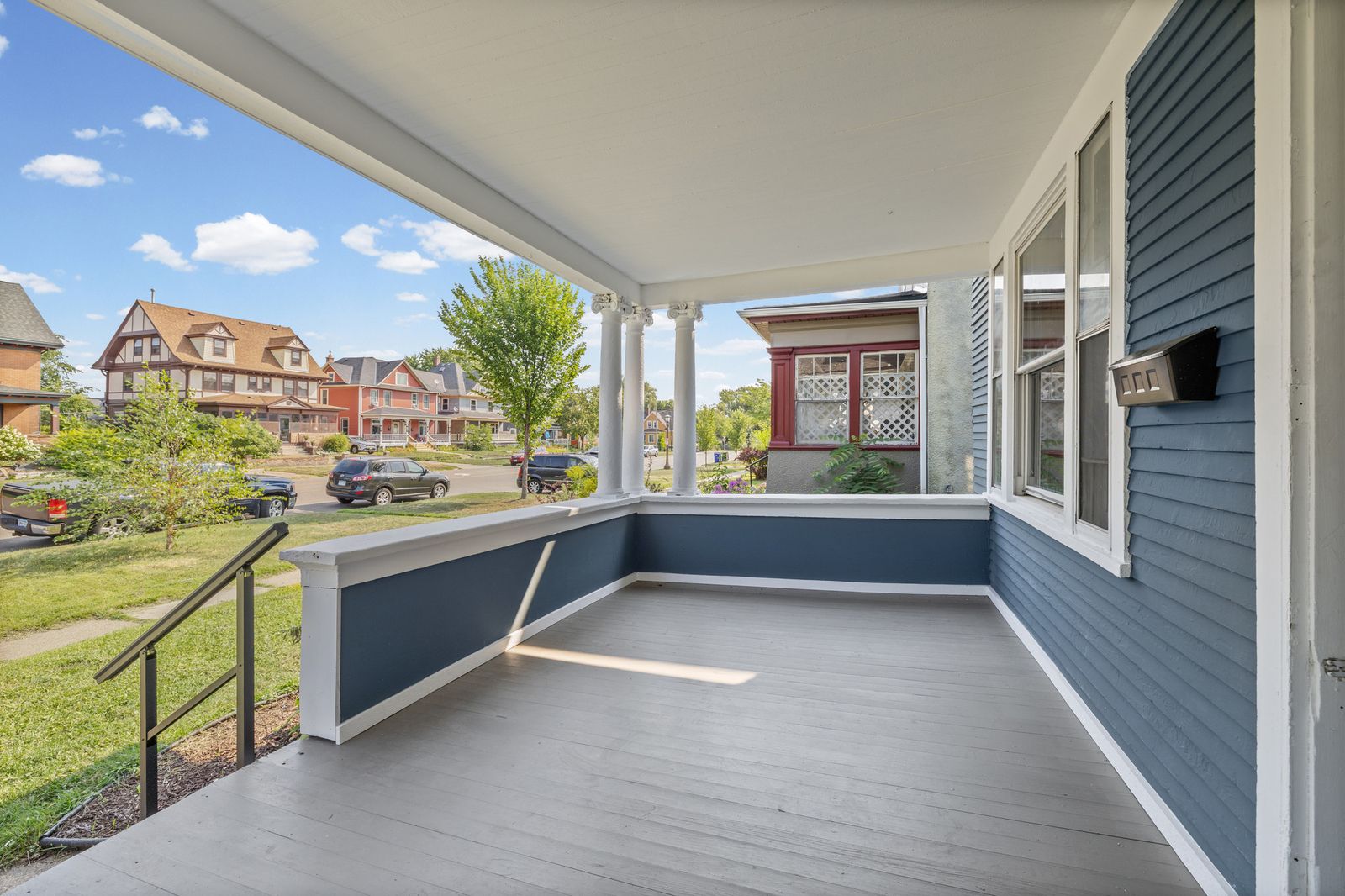 Front porch with view of street